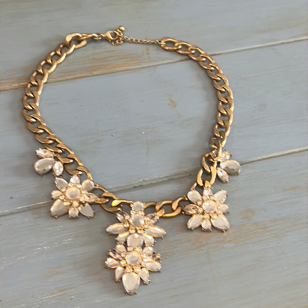 J. Crew crystal statement necklace
